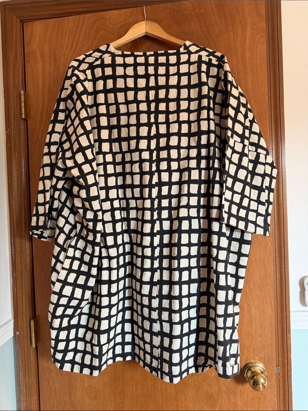 NWOT Happy French Gang | Dress / Tunic in Black Check - Picture 4 of 7